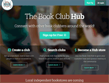Tablet Screenshot of bookclubhub.org